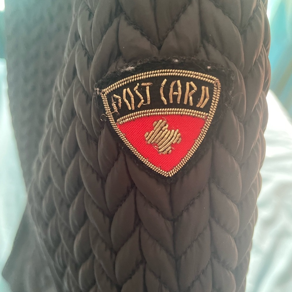 Black Down Puffer Postcard Jacket - image 7